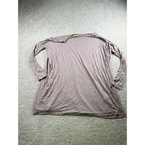 Piko 1988 Top Womens Small Long Sleeve Loose Fit Bamboo Spandex Tunic Shirt